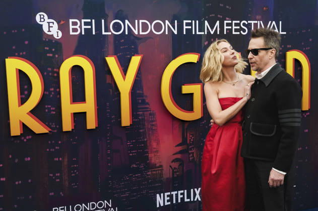 Scarlett Johansson und Sam Rockwell bei der Premiere des Netflix-Animationsfilms Ray Gunn auf dem 70. BFI London Film Festival 2026 in der Royal Festival Hall. London, 10.10.2026
