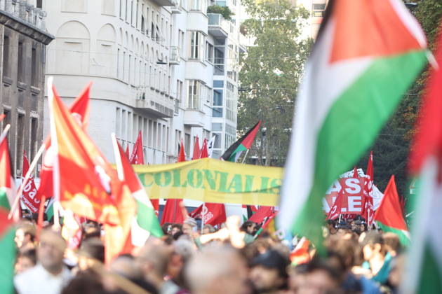 RECORD DATE NOT STATED IPA89506028 - Milan, National Day of Mobilization: The End of Genocide Is the End of Zionism, marking the third anniversary of the start of the conflict in Gaza  Copyright: xx xPoolxEmadecaxEnriquezx IPA89506028.jpeg