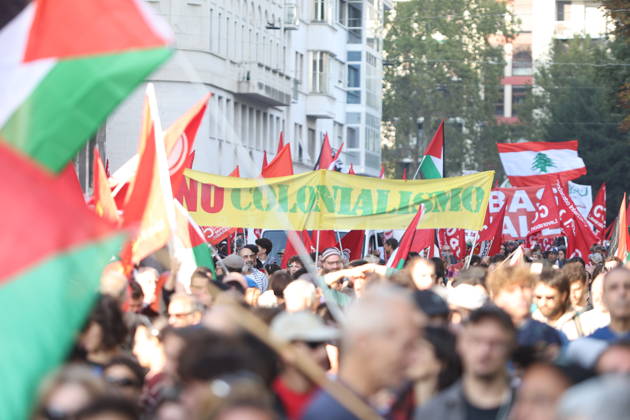 RECORD DATE NOT STATED IPA89506035 - Milan, National Day of Mobilization: The End of Genocide Is the End of Zionism, marking the third anniversary of the start of the conflict in Gaza Copyright: xx xPoolxEmadecaxEnriquezx IPA89506035.jpeg