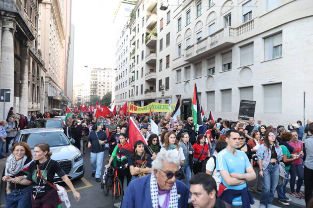 RECORD DATE NOT STATED IPA89506048 - Milan, National Day of Mobilization: The End of Genocide Is the End of Zionism, marking the third anniversary of the start of the conflict in Gaza Copyright: xx xPoolxEmadecaxEnriquezx IPA89506048.jpeg