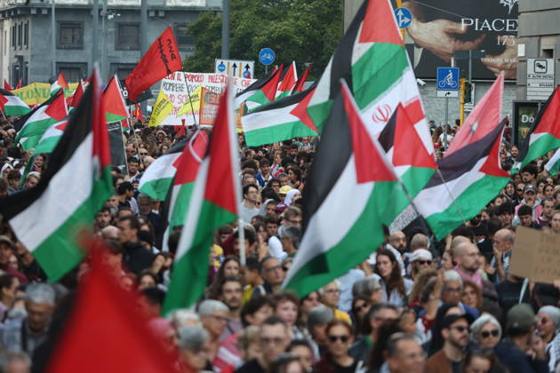 RECORD DATE NOT STATED IPA89508958 - Milan, National Day of Mobilization: The End of Genocide Is the End of Zionism, marking the third anniversary of the start of the conflict in Gaza  Copyright: xx xPoolxEmadecaxEnriquezx IPA89508958.jpeg