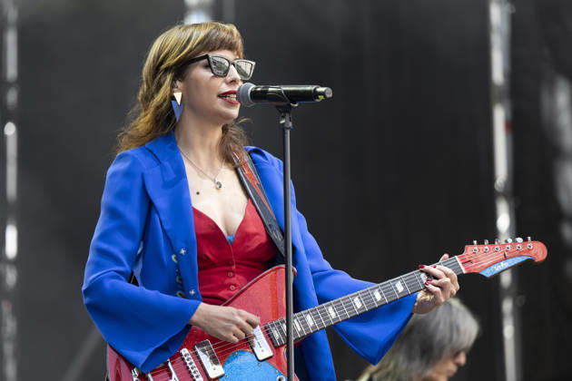 October 10, 2026, Madrid, Spain: Singer Nat Simons performs during the Hispanidad Festival 2026 concert at the Plaza de Espana. Madrid Spain - ZUMAs197 20261010_aaa_s197_043 Copyright: xAtilanoxGarciax