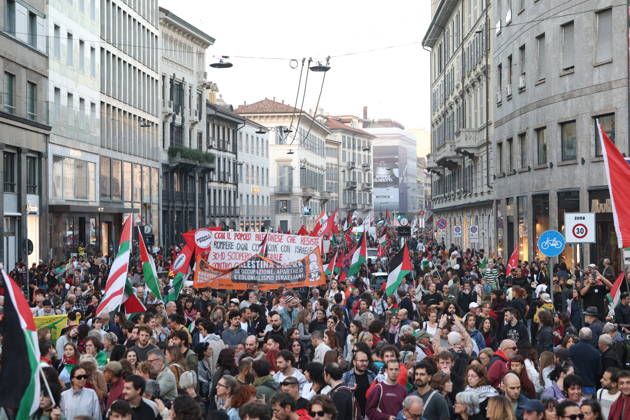 RECORD DATE NOT STATED IPA89509905 - Milan, National Day of Mobilization: The End of Genocide Is the End of Zionism, marking the third anniversary of the start of the conflict in Gaza Copyright: xx xPoolxEmadecaxEnriquezx IPA89509905.jpeg