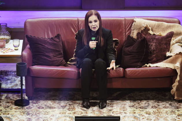 GOTHENBURG, SWEDEN 20261010 Priscilla Presley on stage with her talk show *An Evening with Priscilla Presley* at Haga Concert Hall, GOTHENBURG, SWEDEN x9200x  Copyright: xBjörnxLarssonxRosvall TTx PRISCILLA PRESLEY I GÖTEBORG rfOmdM4cb10
