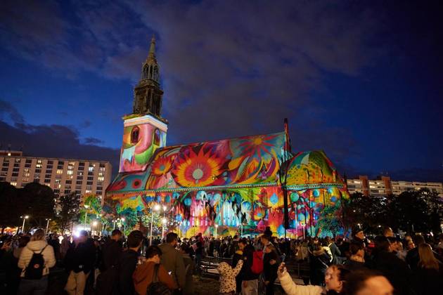 Festival of Lights ** NUR FÜR REDAKTIONELLE ZWECKE ** EDITORIAL USE ONLY **<p>Festival of Lights an der St. Marienkirche. Deutschland Berlin Berlin Copyright: JörgxCarstensen