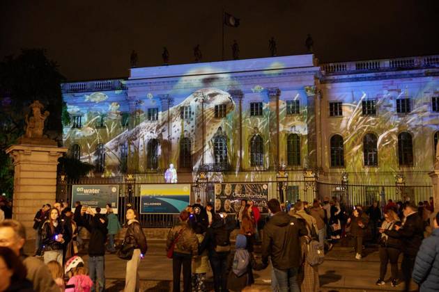 Festival of Lights ** NUR FÜR REDAKTIONELLE ZWECKE ** EDITORIAL USE ONLY **<p>Festival of Lights an der Humboldt-Universität. Deutschland Berlin Berlin Copyright: JörgxCarstensen