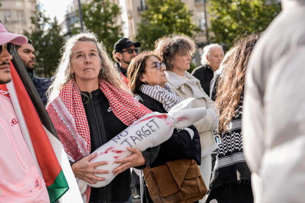 Pro-Palestine demonstration held in Luxembourg LUXEMBOURG, LUXEMBOURG - OCTOBER 10: Demonstrators gather for a pro-Palestine march organized by the Letz Act for Palestine initiative as part of a global day of action in solidarity with Palestinians in Luxembourg City, Luxembourg, on October 10, 2026. Organized in response to a call by the Global Alliance for Palestine, the march begins on Boulevard Franklin Roosevelt and proceeds towards Place de Paris, with participants calling for justice, freedom and self-determination for Palestinians. Muhammed Said Tako Anadolu Luxembourg Luxembourg. Editorial use only. Please get in touch for any other usage.  Copyright: x2026xAnadoluxMuhammedxSaidxTakox