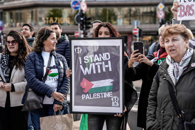 Pro-Palestine demonstration held in Luxembourg LUXEMBOURG, LUXEMBOURG - OCTOBER 10: Demonstrators gather for a pro-Palestine march organized by the Letz Act for Palestine initiative as part of a global day of action in solidarity with Palestinians in Luxembourg City, Luxembourg, on October 10, 2026. Organized in response to a call by the Global Alliance for Palestine, the march begins on Boulevard Franklin Roosevelt and proceeds towards Place de Paris, with participants calling for justice, freedom and self-determination for Palestinians. Muhammed Said Tako Anadolu Luxembourg Luxembourg. Editorial use only. Please get in touch for any other usage.  Copyright: x2026xAnadoluxMuhammedxSaidxTakox