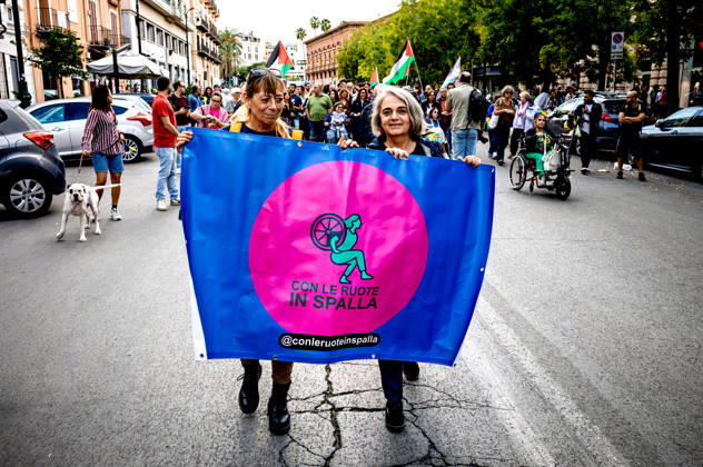 Disability Pride Palermo 2026 PALERMO, ITALY - OCTOBER 10: Disability Pride Palermo, dedicated this year to the theme Revolutionary Disabilities to advocate for the rights and self-determination of people with disabilities and to demand the elimination of architectural barriers, on October 10, 2026 in Palermo, Italy. Palermo Sicily Italy Copyright: xStefanoxMontesix
