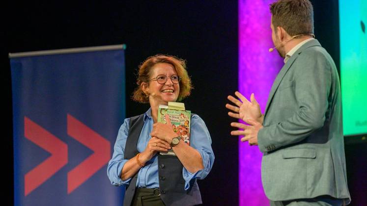 Essen: Margit Auer und die Schule der magischen Tiere bei der Lit.Ruhr ** NUR FÜR REDAKTIONELLE ZWECKE ** EDITORIAL USE ONLY **<p>Margit Auer am Samstag, den 10. Oktober 2026, bei der Lit.Ruhr auf Zeche Zollverein in Essen-Katernberg. Deutschland NRW Essen Copyright: UwexErnst