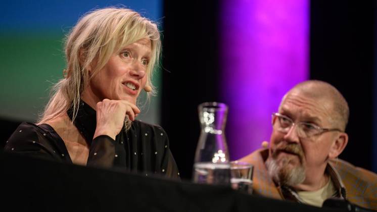 Essen: Thomas Böhm, Anna Schudt und Dietmar Bär bei der Lit.Ruhr ** NUR FÜR REDAKTIONELLE ZWECKE ** EDITORIAL USE ONLY **<p>Anna Schudt und Dietmar Bär bei der Lit.Ruhr auf Zeche Zollverein am Samstag, den 10. Oktober 2026, in Essen-Katernberg. Deutschland NRW Essen Copyright: UwexErnst