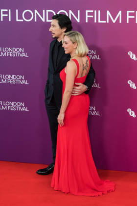 Paper Tiger Premiere at BFI London Film Festival LONDON, UNITED KINGDOM - OCTOBER 10: (L-R) Adam Driver and Scarlett Johansson attend the premiere of Paper Tiger during the 70th BFI London Film Festival at the Royal Festival Hall in London, United Kingdom on October 10, 2026. Wiktor Szymanowicz Anadolu London United Kingdom. Editorial use only. Please get in touch for any other usage.  Copyright: x2026xAnadoluxWiktorxSzymanowiczx