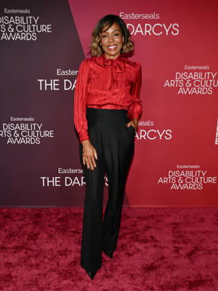 October 10, 2026, Santa Monica, California, USA: American actress KAREN PITTMAN attends the inaugural Easterseals Disability Arts & Culture Awards DARCYS Awards red carpet. Santa Monica USA  - ZUMAb173 20261010_aap_b173_043 Copyright: xBillyxBennightx