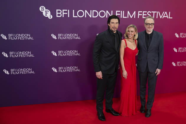 Premiere of ˜Paper Tiger™ as part of the 70th BFI London Film Festival at the Royal Festival Hall Featuring: Adam Driver, James Gray and Scarlett Johansson Where: London, United Kingdom When: 10 Oct 2026 Credit: Cover Images **NOT AVAILABLE FOR HELLO MAGAZINE** EDITORIAL USE ONLY. NOT FOR USE BY NEWSPAPERS BASED IN THE UK. Copyright: xx coverimg56083095