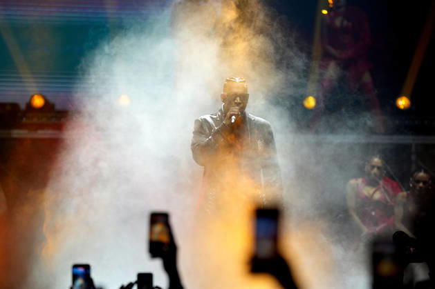 Puerto Rican singer Don Omar performs during his concert at the Barclays Center in New York, United States, 10 October 2026. Don Omar Concert in New York !ACHTUNG: NUR REDAKTIONELLE NUTZUNG!  Copyright: xAngelxColmenaresx AME5019 20261011-55021650166_1