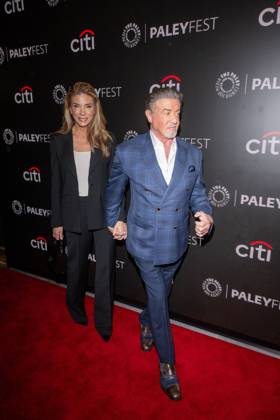 October 10, 2026, New York, New York, United States: (L-R) Jennifer Flavin and Sylvester Stallone attend.screening of Tulsa King during PaleyFest NY 2026 at The Paley Museum on October 10, 2026 in New York City. New York United States  - ZUMAs197 20261010_aaa_s197_689 Copyright: xRonxAdarx