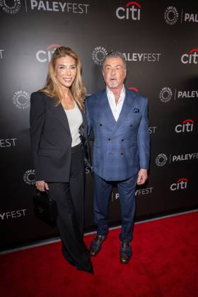 October 10, 2026, New York, New York, United States: (L-R) Jennifer Flavin and Sylvester Stallone attend.screening of Tulsa King during PaleyFest NY 2026 at The Paley Museum on October 10, 2026 in New York City. New York United States - ZUMAs197 20261010_aaa_s197_720 Copyright: xRonxAdarx