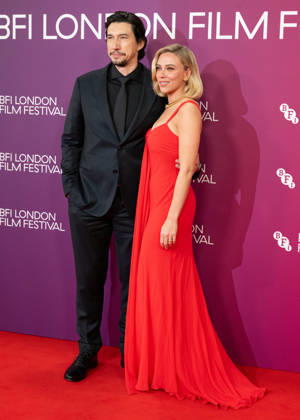 Adam Driver and Scarlett Johansson attends Paper Tiger Gala during the BFI London Film Festival, at the Royal Festival Hall in London, England. UK. Saturday 10th October 2026 Copyright: xJamesxWarrenx LFF - PAPER TIGER 7