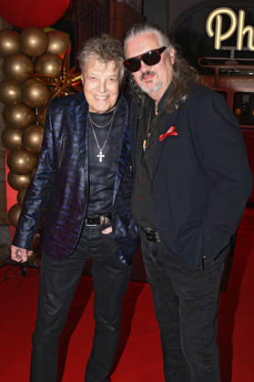Dieter Quaster Hertrampf und Hans-Jürgen Jäcki Reznicek bei der 18. Hope Gala 2026 im Schauspielhaus. Dresden,10.10.2026