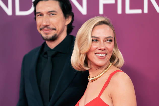 October 10, 2026, London, United Kingdom: Adam Driver and Scarlett Johansson attend the premiere of Paper Tiger during the 70th BFI London Film Festival at the Royal Festival Hall. London United Kingdom  - ZUMAs197 20261010_aaa_s197_785 Copyright: xLounisxTiarx