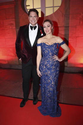 Benjamin Bieneck und Ruth Moschner bei der 18. Hope Gala 2026 im Schauspielhaus. Dresden,10.10.2026