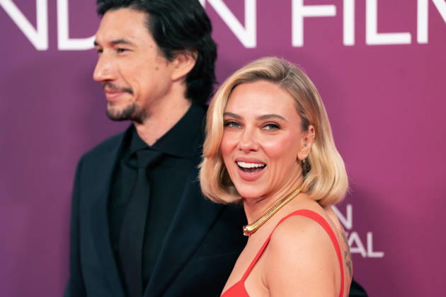 October 10, 2026, London, United Kingdom: Adam Driver and Scarlett Johansson attend the premiere of Paper Tiger during the 70th BFI London Film Festival at the Royal Festival Hall. London United Kingdom  - ZUMAs197 20261010_aaa_s197_791 Copyright: xLounisxTiarx