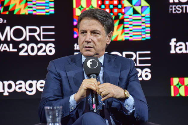 October 11, 2026, Rome, Rome, Italy: Movimento 5 Stelle President Giuseppe Conte speaks during the panel Faccia a Faccia con i politici at the Rumore Festival 2026 at Acquario Romano in Rome on October 11, 2026. Rome Italy  - ZUMAn299 20261011_zip_n299_015 Copyright: xVincenzoxNuzzolesex