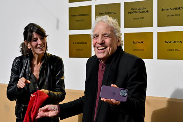 18th Lumiere Festival Bad Lieutenant Screening Abel Ferrara unveiling a commemorative plate in his honor on the Film Makers Wall after the screening of the movie Bad Lieutenant during the 18th Lyon Lumiere Film Festival in Lyon, France on 11 October 2026. Photo by Julien Reynaud APS-Medias ABACAPRESS.COM Lyon France  Copyright: xReynaudxJulien APS-Medias ABACAx