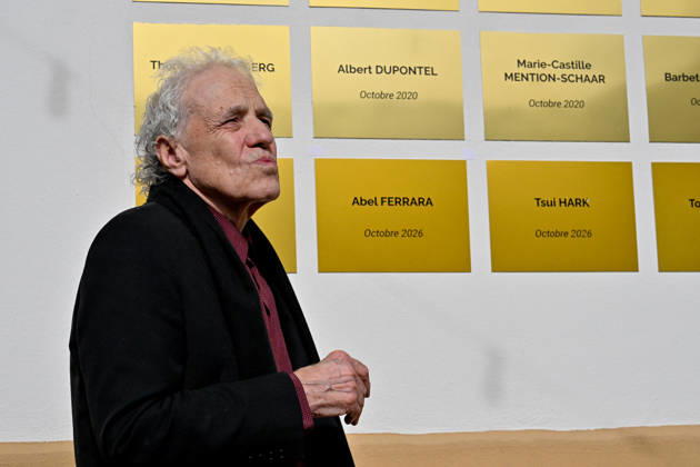 18th Lumiere Festival Bad Lieutenant Screening Abel Ferrara unveiling a commemorative plate in his honor on the Film Makers Wall after the screening of the movie Bad Lieutenant during the 18th Lyon Lumiere Film Festival in Lyon, France on 11 October 2026. Photo by Julien Reynaud APS-Medias ABACAPRESS.COM Lyon France  Copyright: xReynaudxJulien APS-Medias ABACAx