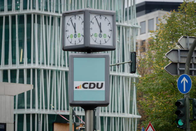 Berlin, Konrad-Adenauer-Haus, CDU Berlin, Konrad-Adenauer-Haus, CDU, Präsidiumsklausurtagung, Uhr 5 vor 12 Berlin Berlin GER