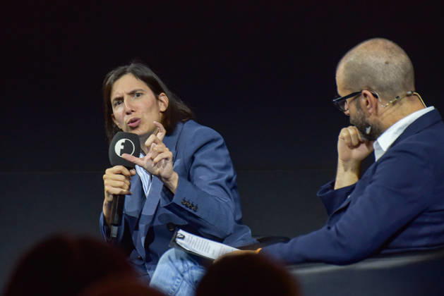 October 11, 2026, Rome, Rome, Italy: Partito Democratico Secretary Elly Schlein speaks during the panel Faccia a Faccia con i politici at the Rumore Festival 2026 at Acquario Romano in Rome on October 11, 2026. Rome Italy - ZUMAn299 20261011_zip_n299_040 Copyright: xVincenzoxNuzzolesex