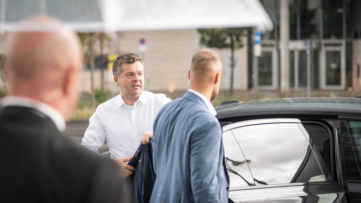 Ministerpräsident und Fraktionschef in Sachsen-Anhalt, Sven Schulze, bei seiner Ankunft am Konrad-Adenauer-Haus;Präsidiumsklausurtagung der CDU Deutschlands in Berlin, Oktober 2026, Berlin Berlin Deutschland Konrad-Adenauer-Haus