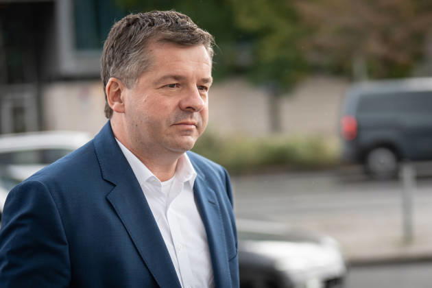 Ministerpräsident und Fraktionschef in Sachsen-Anhalt, Sven Schulze, bei seiner Ankunft am Konrad-Adenauer-Haus;Präsidiumsklausurtagung der CDU Deutschlands in Berlin, Oktober 2026, Berlin Berlin Deutschland Konrad-Adenauer-Haus