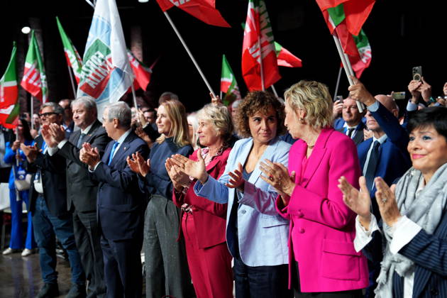 IPA89549678 - Milan, October 11, 2026, Forza Italia Event: The Optimism of Will at the East End Studios on Via Mecenate, featuring Antonio Tajani, Stefania Craxi, Dolors Montserrat, and Lettizia Moratti Copyright: xDuilioxPiaggesix xDuilioxPiaggesix IPA89549678