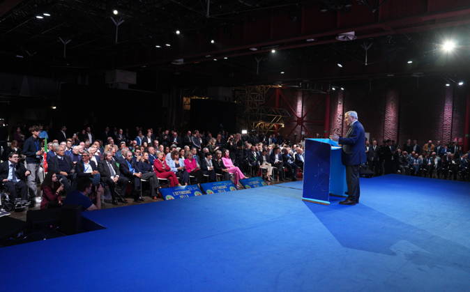 IPA89549700 - Milan, October 11, 2026, Forza Italia Event: The Optimism of Will at the East End Studios on Via Mecenate with Antonio Tajani Copyright: xDuilioxPiaggesix xDuilioxPiaggesix IPA89549700