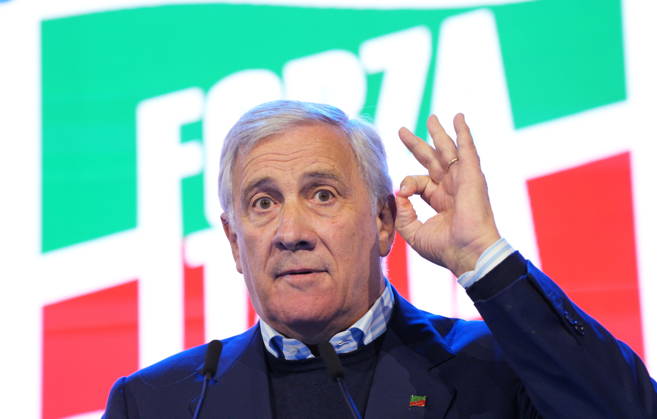 IPA89549733 - Milan, October 11, 2026, Forza Italia Event: The Optimism of Will at the East End Studios on Via Mecenate with Antonio Tajani Copyright: xDuilioxPiaggesix xDuilioxPiaggesix IPA89549733