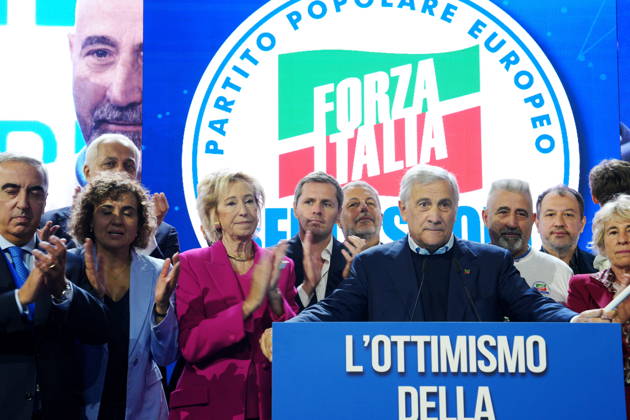 IPA89549812 - Milan, October 11, 2026, Forza Italia Event: L’ottimismo della Volontà at the East End Studios on Via Mecenate, featuring Maurizio Gasparri, Dolors Monserrrat, Lettizia Moratti, Matteo Perego, Antonio Tajani, and Stefania Crazi  Copyright: xDuilioxPiaggesix xDuilioxPiaggesix IPA89549812