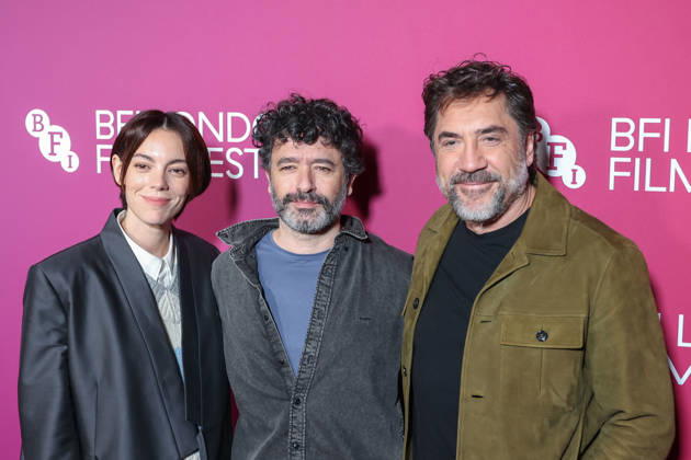 October 11, 2026, London, England, United Kingdom: VICTORIA LUENGO (L),RODRIGO SOROGOYEN (C) and JAVIER BARDEM (R) attend the premiere of Ã¢â‚¬oeThe BelovedÃ¢â‚¬Â during the 70th BFI London Film Festival at BFI IMAX in London. London United Kingdom - ZUMAa279 20261011_zsp_a279_033 Copyright: xZeynepxDemirxAslimx
