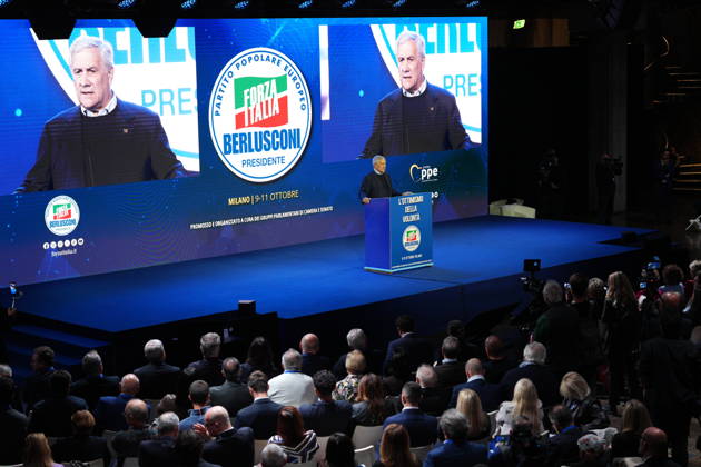 IPA89549688 - Milan, October 11, 2026, Forza Italia Event: The Optimism of Will at the East End Studios on Via Mecenate with Antonio Tajani Copyright: xDuilioxPiaggesix xDuilioxPiaggesix IPA89549688