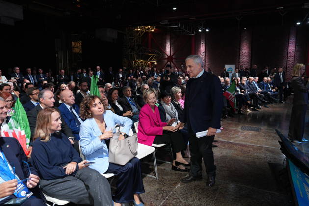 IPA89549628 - Milan, October 11, 2026, Forza Italia Event: The Optimism of Will at the East End Studios on Via Mecenate with Antonio Tajani Copyright: xDuilioxPiaggesix xDuilioxPiaggesix IPA89549628