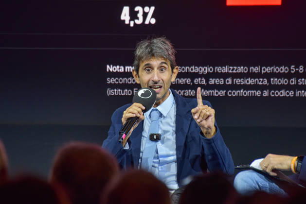 October 11, 2026, Rome, Italy: Fratelli d Italia politician and MP Giovanni Donzelli speaks during the panel Faccia a Faccia con i politici at the Rumore Festival 2026 at Acquario Romano in Rome on October 11, 2026. Rome Italy  - ZUMAs197 20261011_aaa_s197_033 Copyright: xVincenzoxNuzzolesex