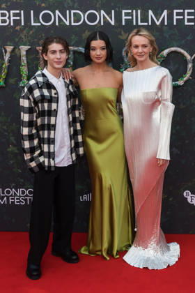 Wildwood Premiere at BFI London Film Festival LONDON, UNITED KINGDOM - OCTOBER 11: (L-R) Jacob Tremblay, Peyton Elizabeth Lee and Carey Mulligan attend the premiere of Wildwood during the 70th BFI London Film Festival at the Royal Festival Hall in London, United Kingdom on October 11, 2026. Wiktor Szymanowicz Anadolu London United Kingdom. Editorial use only. Please get in touch for any other usage.  Copyright: x2026xAnadoluxWiktorxSzymanowiczx