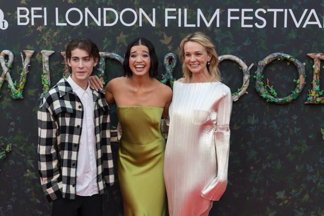 Wildwood Premiere at BFI London Film Festival LONDON, UNITED KINGDOM - OCTOBER 11: (L-R) Jacob Tremblay, Peyton Elizabeth Lee and Carey Mulligan attend the premiere of Wildwood during the 70th BFI London Film Festival at the Royal Festival Hall in London, United Kingdom on October 11, 2026. Wiktor Szymanowicz Anadolu London United Kingdom. Editorial use only. Please get in touch for any other usage.  Copyright: x2026xAnadoluxWiktorxSzymanowiczx