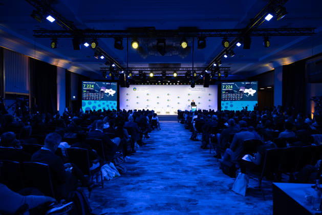 World Health Summit 2026 Weltgesundheitsgipfel. Deutschland, Berlin am 11. Oktober 2026: Der ukrainische Gesundheitsminister Wiktor Ljaschko hält eine Keynote-Rede auf dem World Health Summit in Berlin.