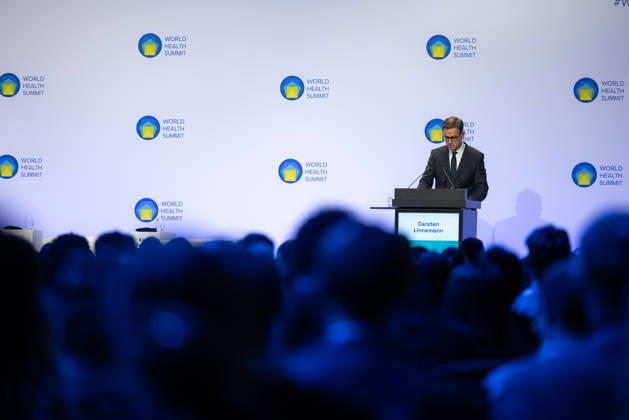 World Health Summit 2026 Weltgesundheitsgipfel. Deutschland, Berlin am 11. Oktober 2026: Gesundheitsminister Dr. Carsten Linnemann (CDU) hält eine Keynote-Rede auf dem World Health Summit.