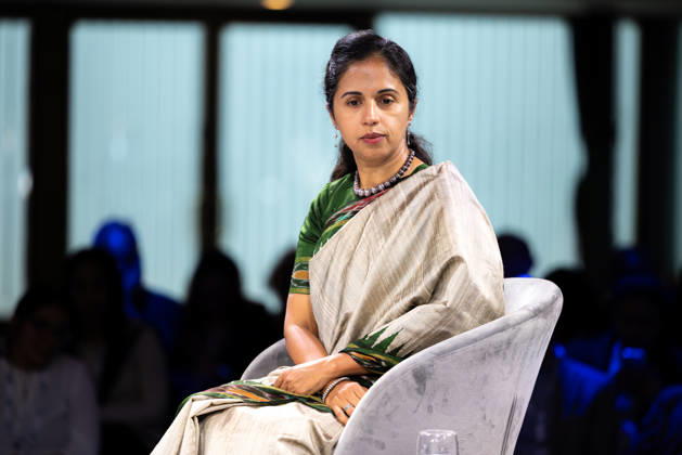 World Health Summit 2026 Weltgesundheitsgipfel. Deutschland, Berlin am 11. Oktober 2026: Dr. Poonam Dhavan, Direktorin der Abteilung Gesundheit und Migration der Internationalen Organisation für Migration (IOM) bei der Paneldisskussion zum Thema: Gesundheit in Krisenzeiten: Wie Gesundheitssysteme trotz Sanktionen und migrationsbedingtem Druck infolge von Konflikten geschützt werden können (Health in Times of Crisis: Safeguarding Health Systems Amid Sanctions and Conflict-Induced Migration Pressure).