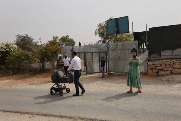 Settlers restrict access to Palestinian property UMM AL-KHAIR, MASAFER YATTA, OCCUPIED WEST BANK, OCTOBER 11, 2026: Israeli settlers placed barbed wire in the sheep pen yard and plastic sheets in front of the windows of the Salem al-Hathaleen family home in Umm al-Khair, Masafer Yatta, south of Hebron. The Israeli military subsequently declared the area a closed military zone, preventing the family from accessing the sheep pen and backyard, where a newly established settler outpost is located. MASAFER YATTA Palestine, State of Copyright: x xMosabxshawerx xJNAxPressx