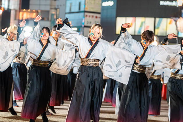 General view, October 11, 2026 - Dancers perform during the main festival of the 27th Tokyo Yosakoi Festival in Ikebukuro, Tokyo, Japan, on October 11, 2026. Held as part of Fukuro Matsuri, the annual dance festival brings together approximately 100 teams and 5,000 performers from across Japan, filling the streets with colorful costumes, synchronized choreography, and energetic yosakoi performances. aflo_355103979