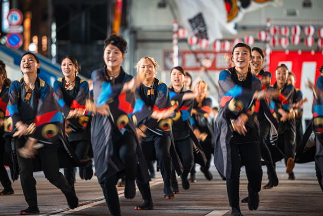 General view, October 11, 2026 - Dancers perform during the main festival of the 27th Tokyo Yosakoi Festival in Ikebukuro, Tokyo, Japan, on October 11, 2026. Held as part of Fukuro Matsuri, the annual dance festival brings together approximately 100 teams and 5,000 performers from across Japan, filling the streets with colorful costumes, synchronized choreography, and energetic yosakoi performances. aflo_355106725