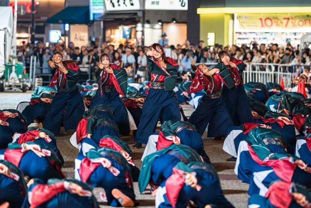 General view, October 11, 2026 - Dancers perform during the main festival of the 27th Tokyo Yosakoi Festival in Ikebukuro, Tokyo, Japan, on October 11, 2026. Held as part of Fukuro Matsuri, the annual dance festival brings together approximately 100 teams and 5,000 performers from across Japan, filling the streets with colorful costumes, synchronized choreography, and energetic yosakoi performances. aflo_355107119